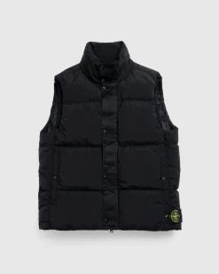 Stone Island Real Down Vest- Outerwear