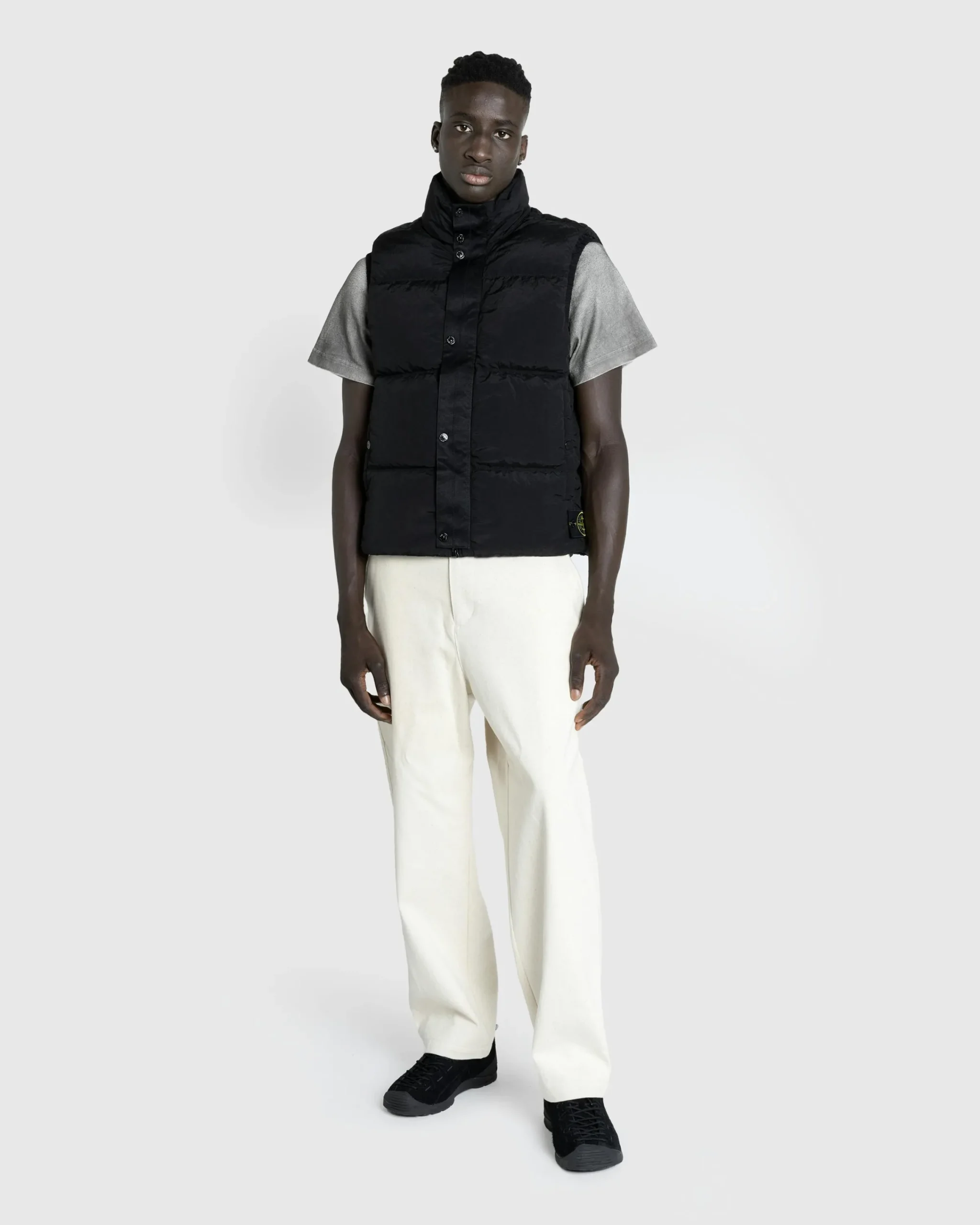 Stone Island Real Down Vest- Outerwear