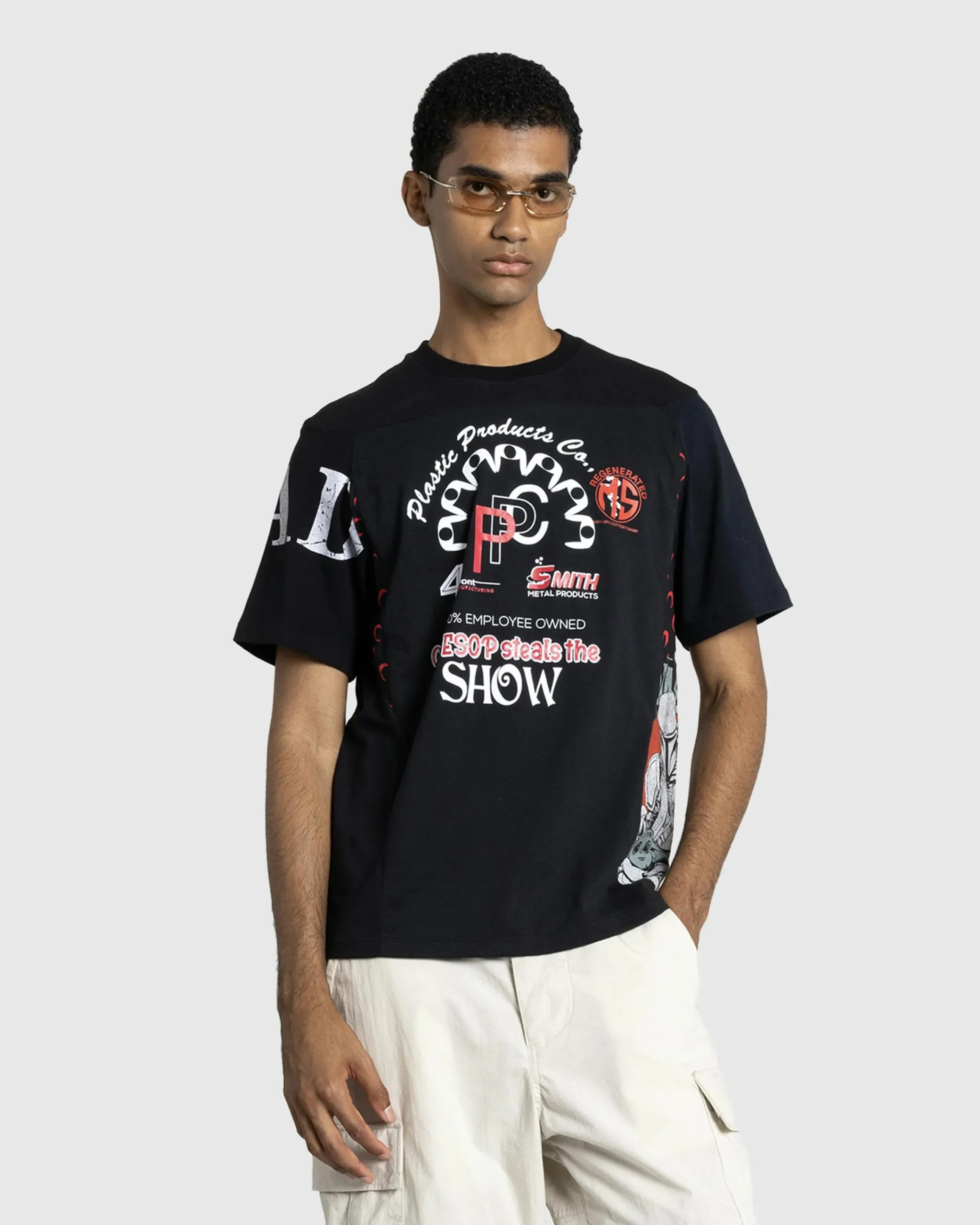 Marine Serre Regenerated Graphic T-Shirt- Tops