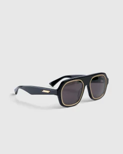 Bottega Veneta Rim Aviator Sunglasses- Sunglasses