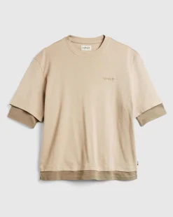 Carrer Roque Double Hem T-Shirt- Tops
