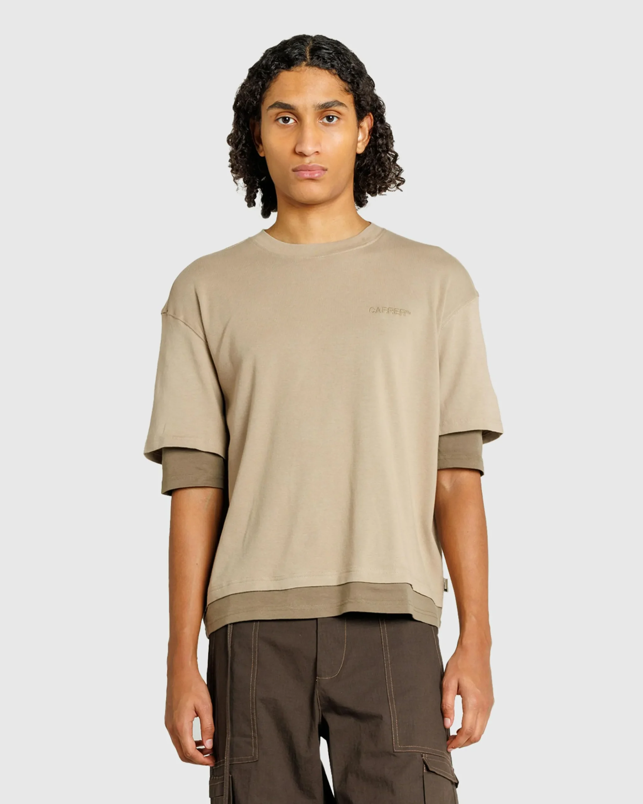 Carrer Roque Double Hem T-Shirt- Tops