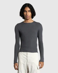 Rier Round Neck Sweater Castlerock Knit- Knitwear