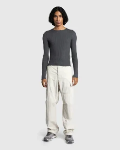 Rier Round Neck Sweater Castlerock Knit- Knitwear
