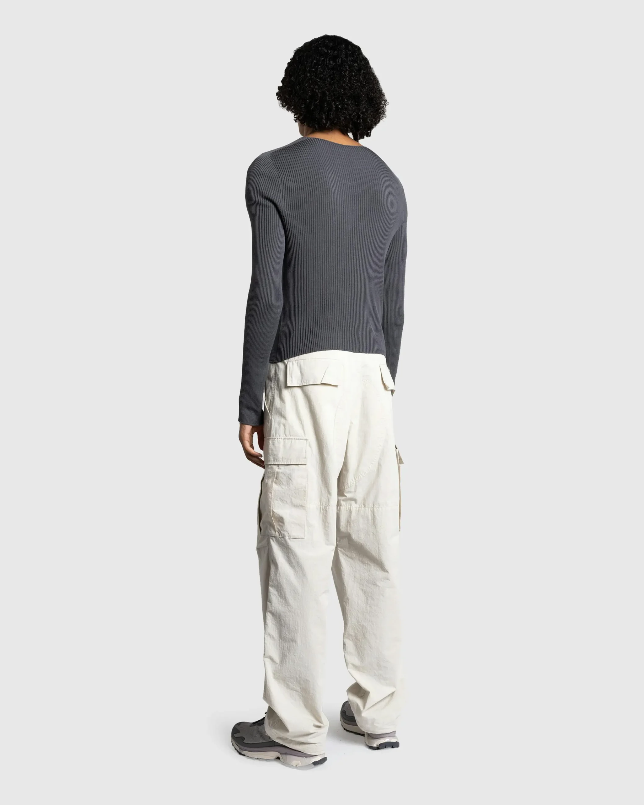 Rier Round Neck Sweater Castlerock Knit- Knitwear