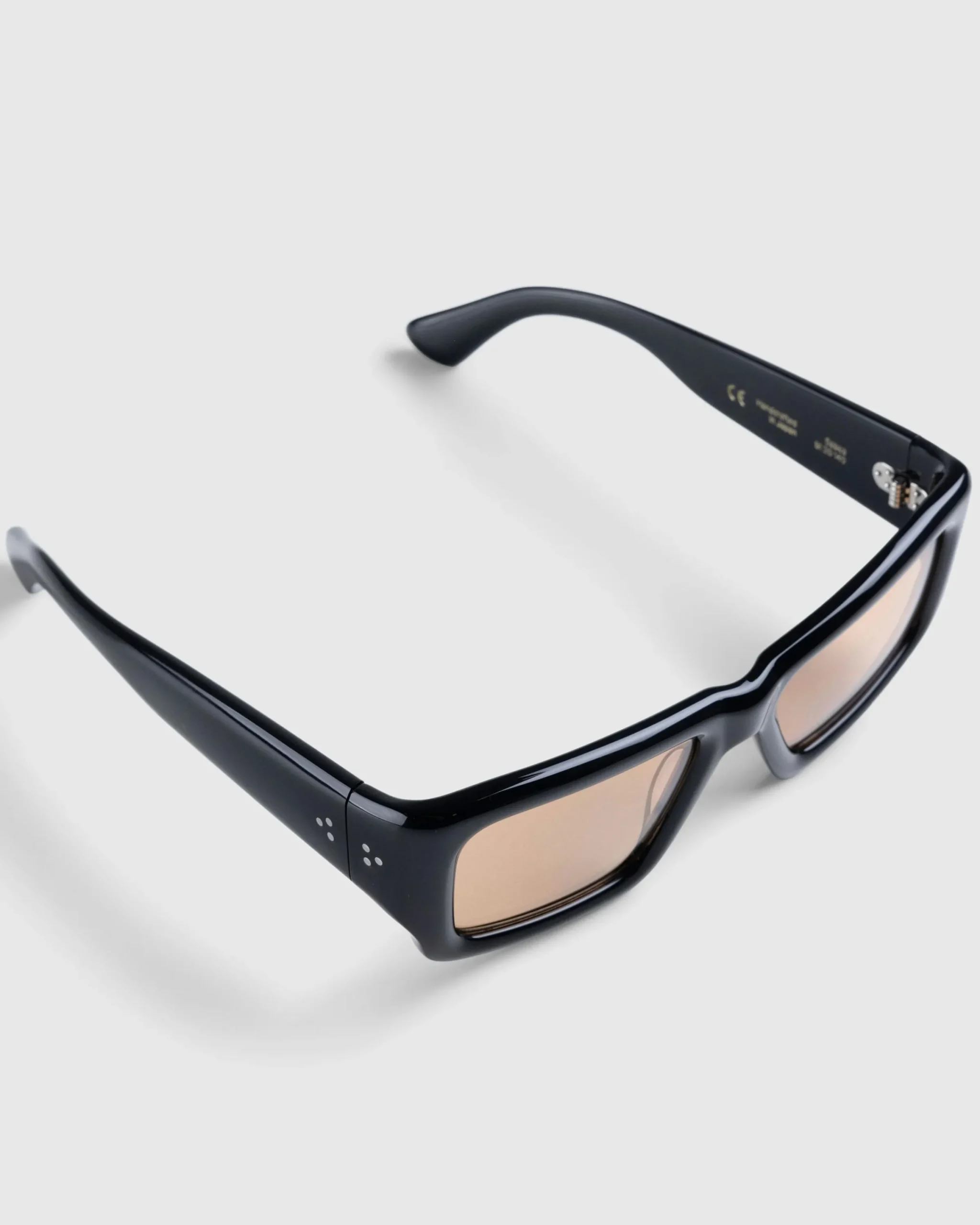 Port Tanger Sabea Black Acetate/Amber Lens- Sunglasses