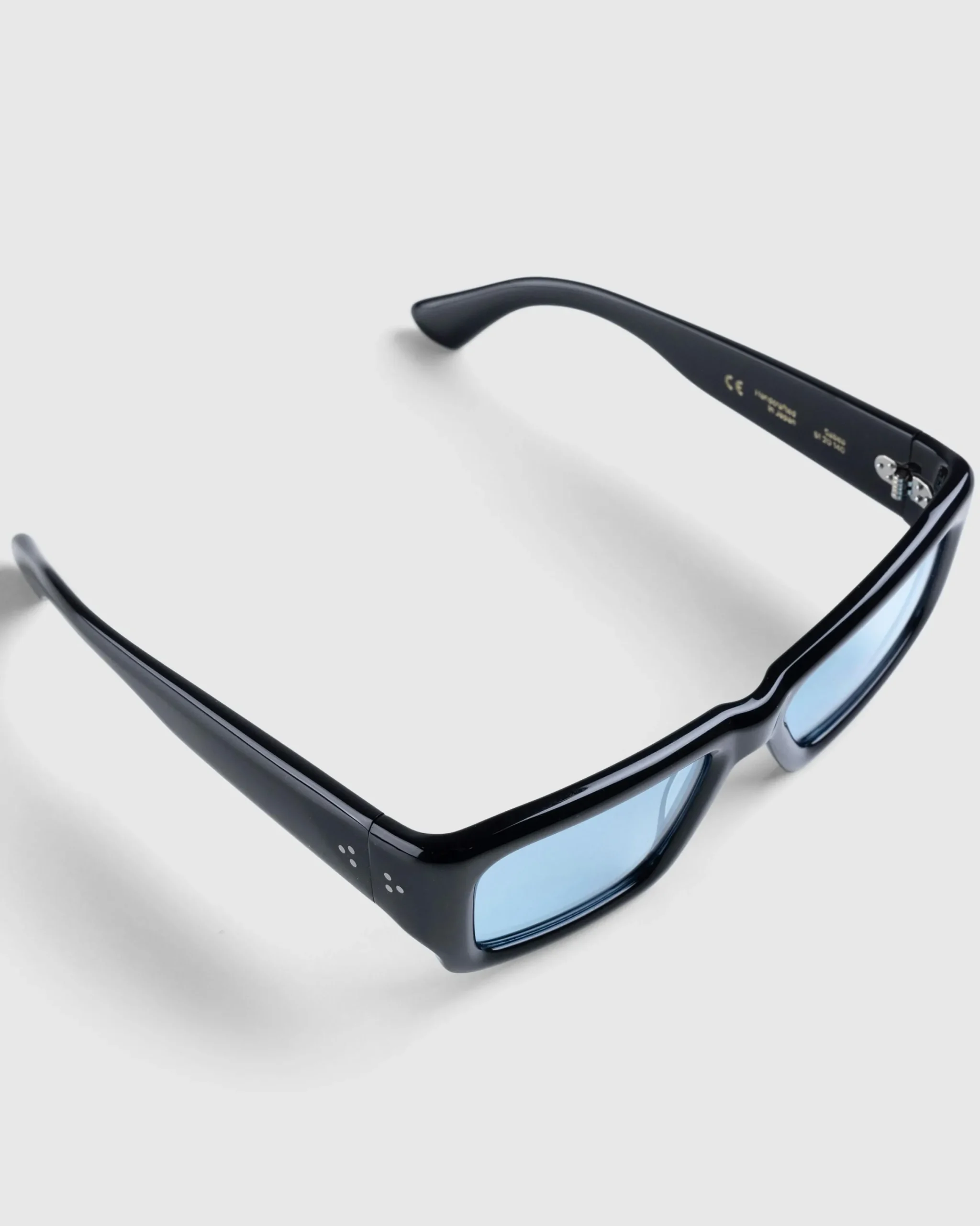 Port Tanger Sabea Black Acetate/Rif Blue Lens- Sunglasses