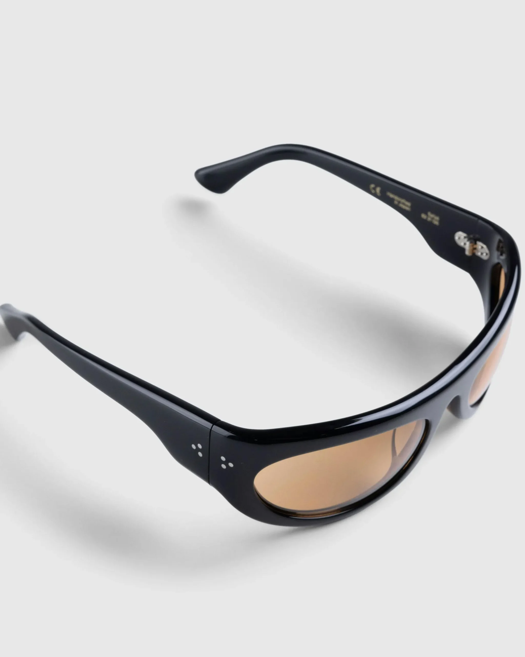 Port Tanger Safaa Black Acetate/Amber Lens- Sunglasses