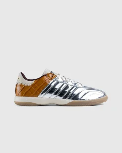 adidas Samba Metallic Silver/Brown/White- Sneakers