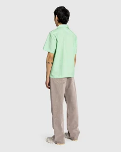 Bode See You at the Barn Short-Sleeve Shirt White/Green- Shirts