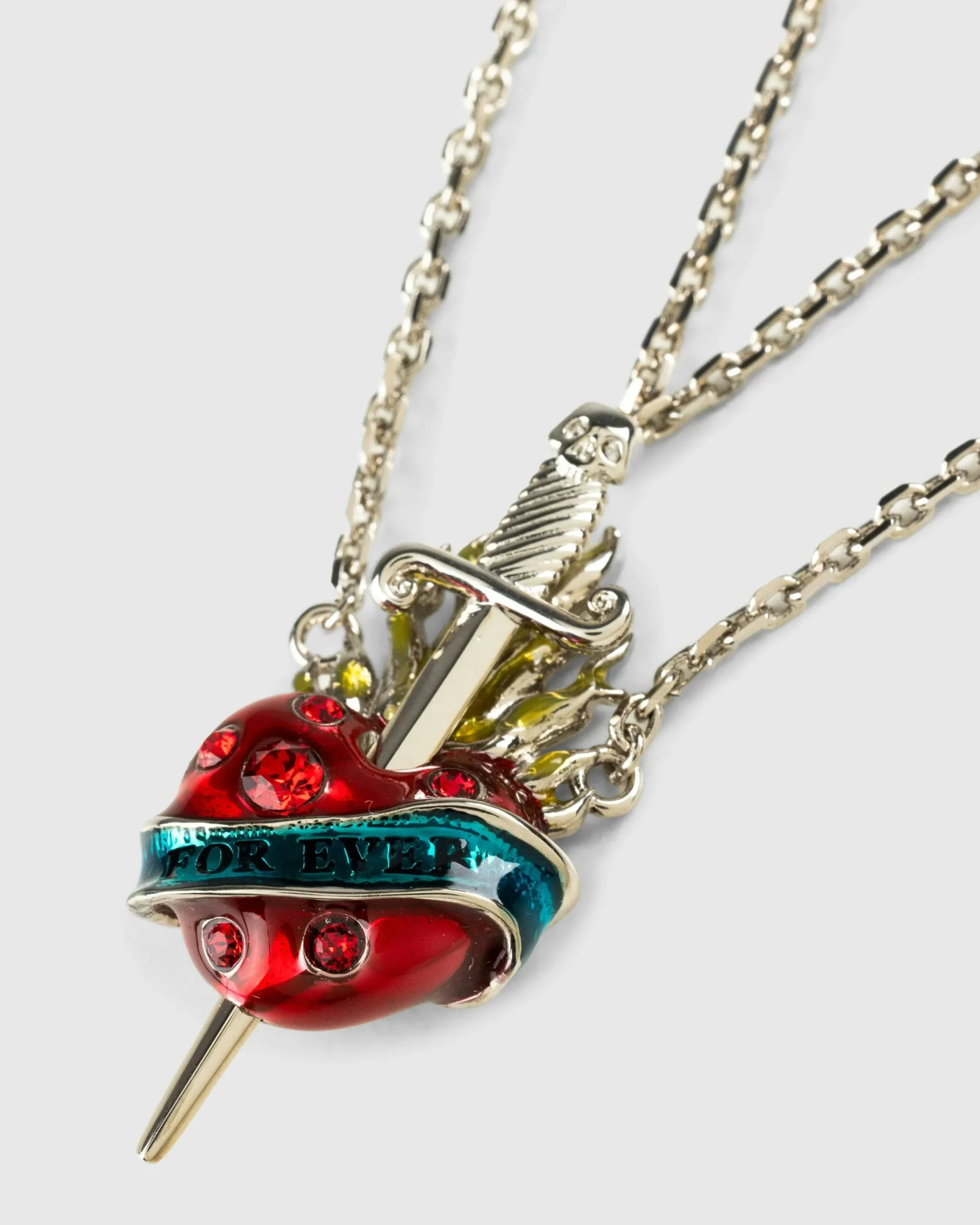 Jean Paul Gaultier Separable Heart and Sword Necklaces- Jewelry