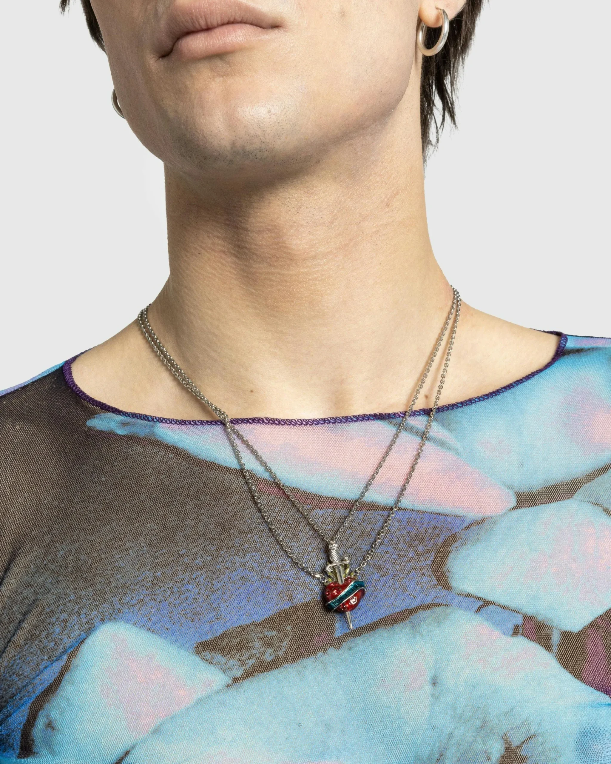 Jean Paul Gaultier Separable Heart and Sword Necklaces- Jewelry