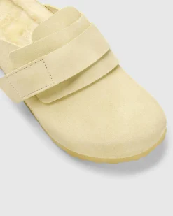 Birkenstock Shearling Nagoya /Pale Yellow- Shoes