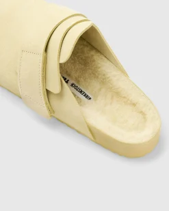 Birkenstock Shearling Nagoya /Pale Yellow- Shoes
