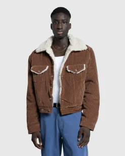 ERL Sherpa Corduroy Trucker Jacket- Outerwear