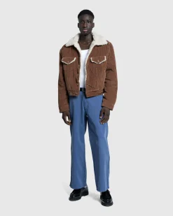 ERL Sherpa Corduroy Trucker Jacket- Outerwear