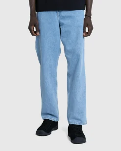 Carhartt WIP Single Knee Pant Blue/Stone Bleached- Pants