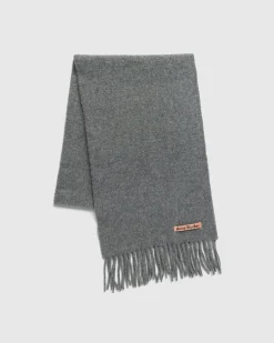 Acne Studios Skinny Wool Scarf Melange- Scarves