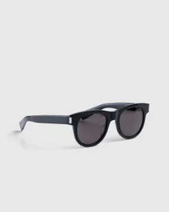Saint Laurent SL 571 Round Frame Sunglasses Black- Sunglasses