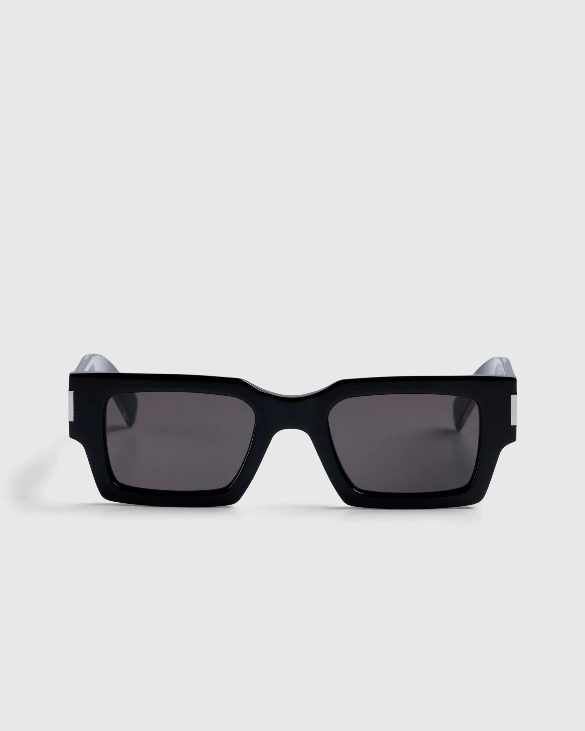 Saint Laurent SL 572 Square Frame Sunglasses Black/Crystal- Sunglasses