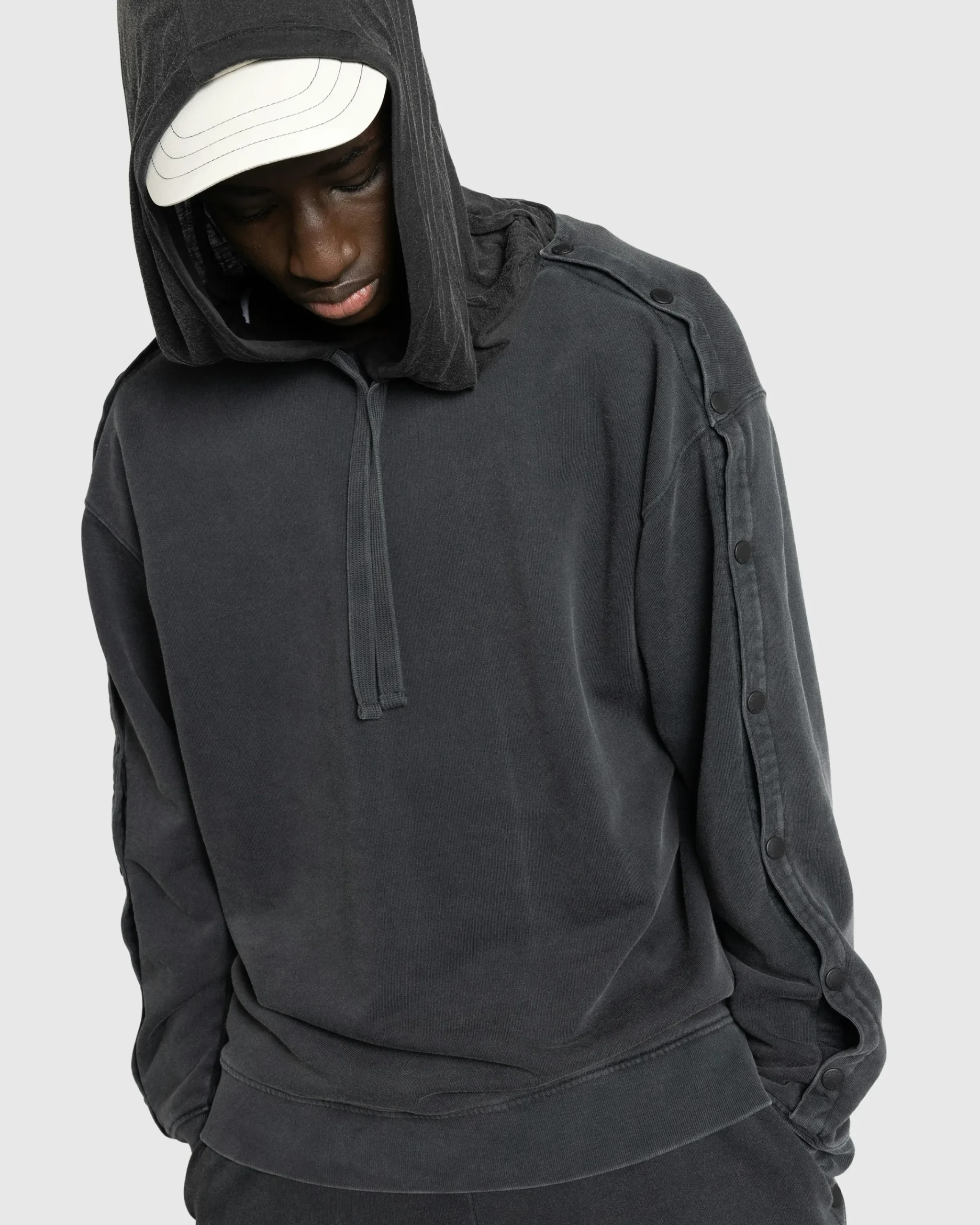 Y/Project Snap Insert Hoodie Vintage Black- Sweats