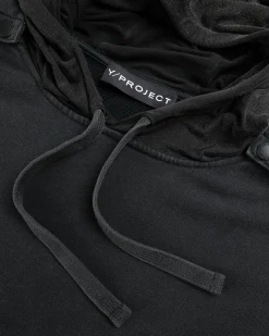 Y/Project Snap Insert Hoodie Vintage Black- Sweats