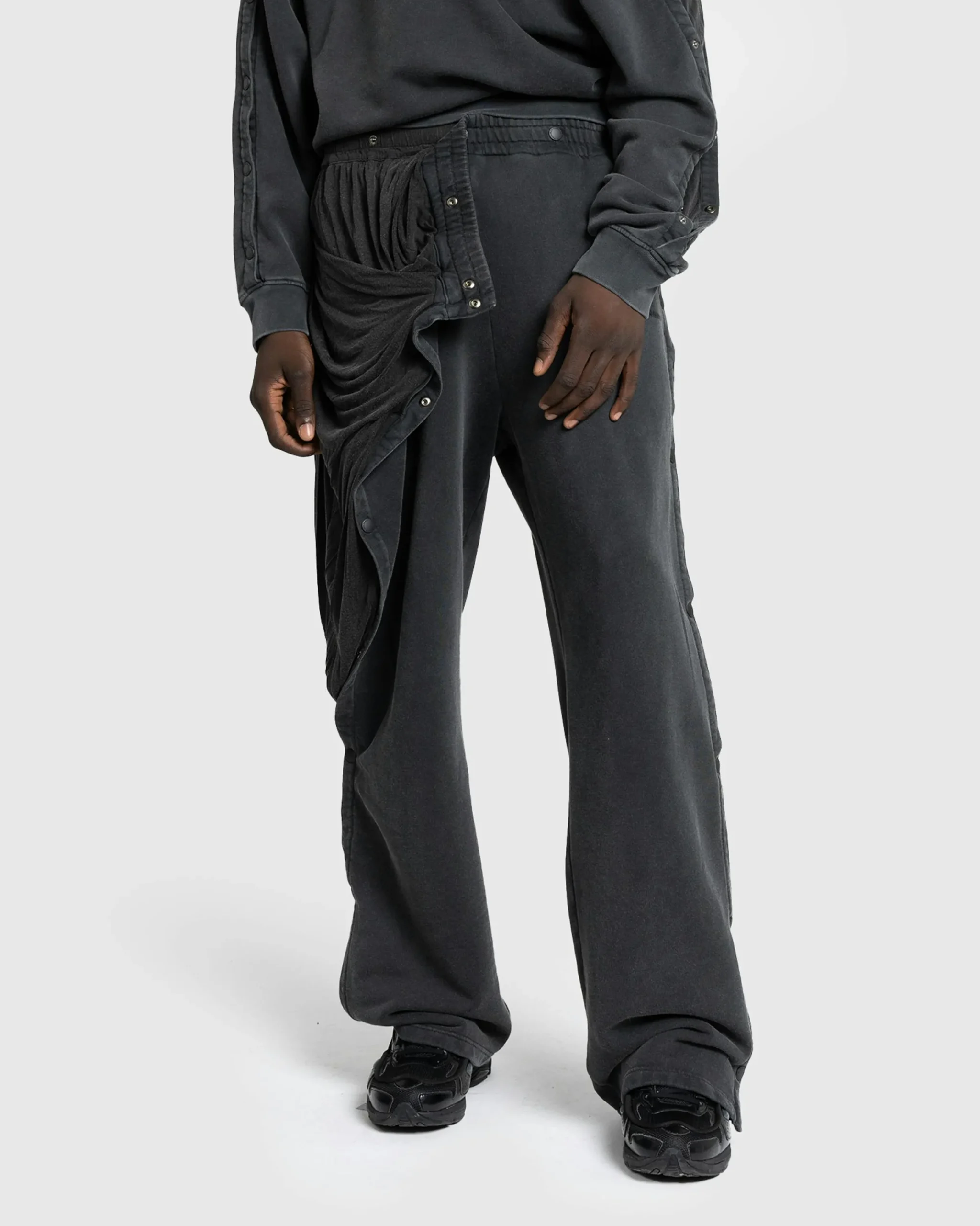 Y/Project Snap Insert Sweatpants Vintage Black- Pants