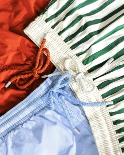 Vilebrequin Solid Swim Shorts Red Tea- Swimwear