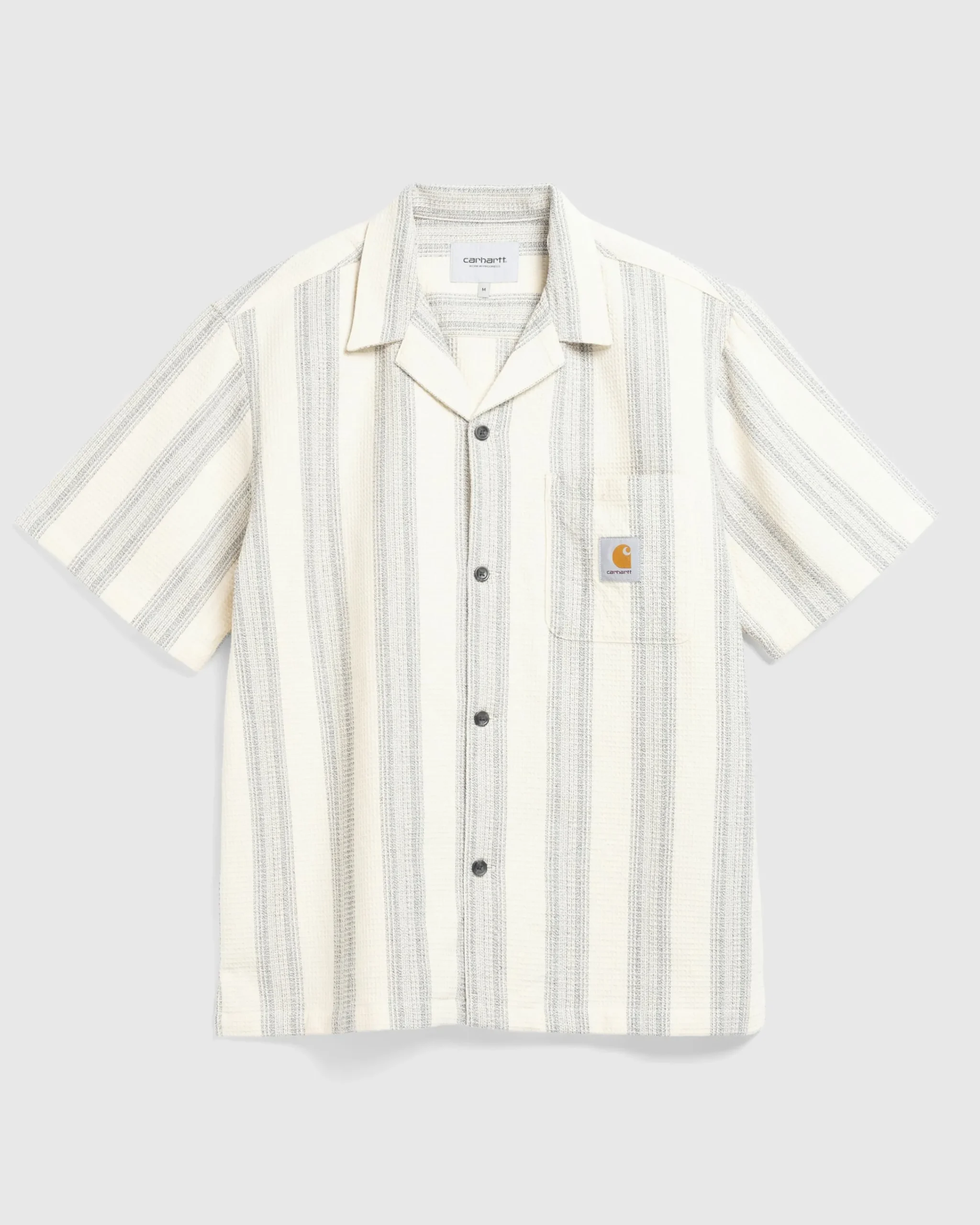 Highsnobiety S/S Dodson Shirt Dodson Stripe Natural- Shirts