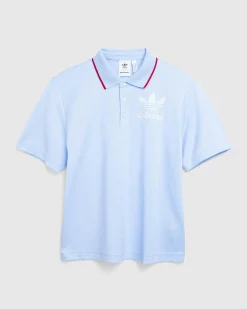 adidas S/S Polo Glow Blue- Tops