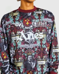 Aries Stained Glass Poly LS Tee- Tops