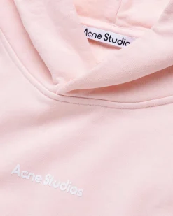 Acne Studios Stamp Logo Hoodie Pale Pink- Sweats