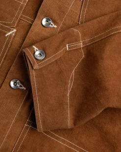Story mfg. Station Jacket Brown Wonky-Wear- Outerwear