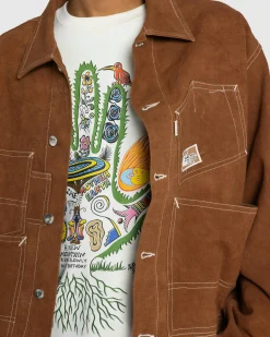 Story mfg. Station Jacket Brown Wonky-Wear- Outerwear