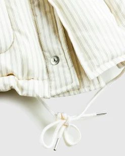 Tekla Stripe Down Jacket Snow Stripes- Outerwear