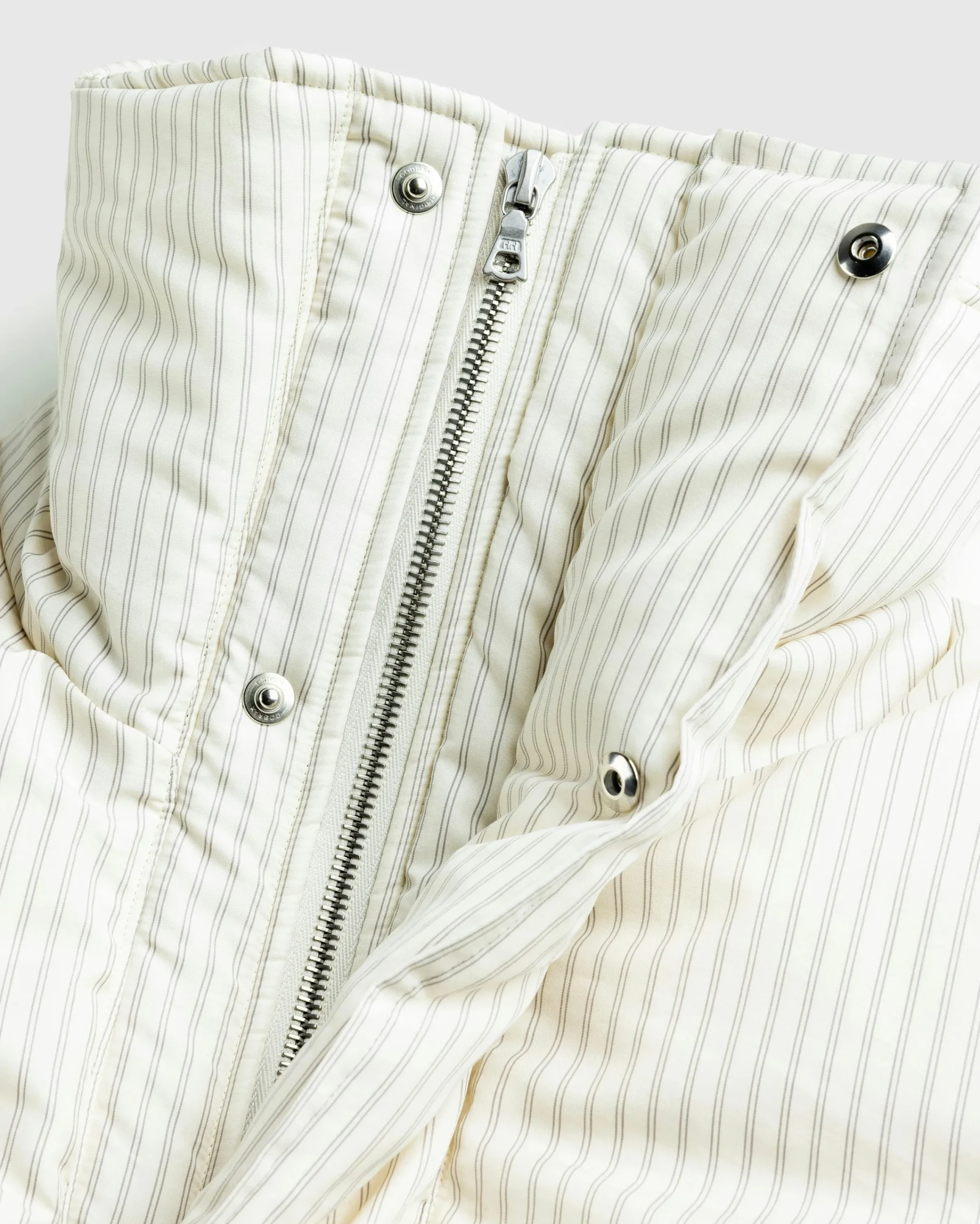 Tekla Stripe Down Jacket Snow Stripes- Outerwear