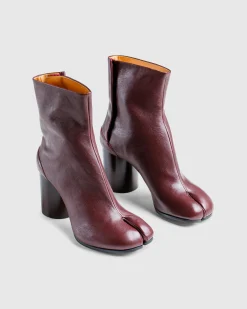 Maison Margiela Tabi Ankle Boots Deep Red- Boots