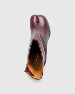 Maison Margiela Tabi Ankle Boots Deep Red- Boots