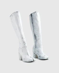 Maison Margiela Tabi Knee-High Boots Bianchetto- Boots
