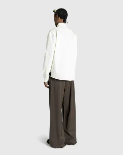 Martine Rose Tailored Extended Wide Leg Trouser Brown Houndstooth- Pants