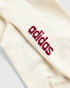 adidas Three Stripes Sock Burgundy/White- Socks