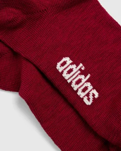 adidas Three Stripes Sock Burgundy/White- Socks