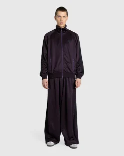 Needles Track Jacket Poly Smooth Dark Purple- Outerwear