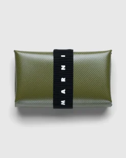 Marni Tri-Fold Wallet Green- Wallets