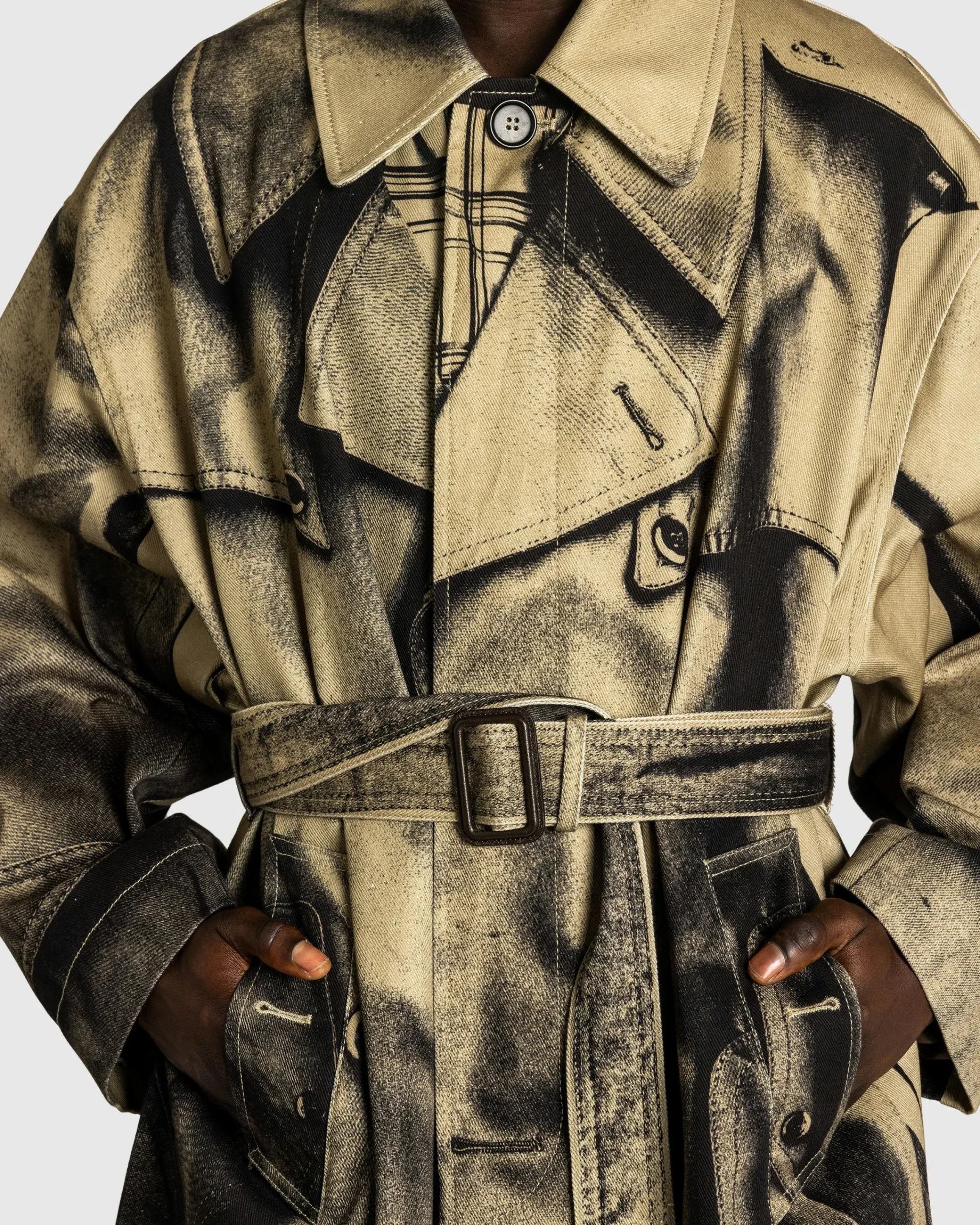 Jean Paul Gaultier Trompe L'Œil Trench Coat- Outerwear