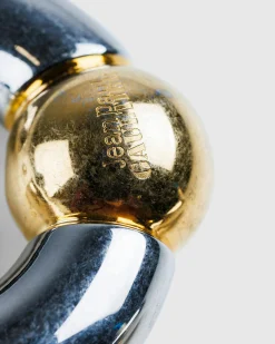 Jean Paul Gaultier Tube Ear Cuff Silver/Gold- Jewelry