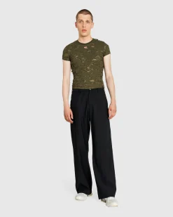 Diesel T-Uncutie-Long-P2 Top Olive Night- Tops