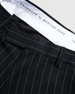 Martine Rose Twist Seam Tailored Trouser Black/White- Pants