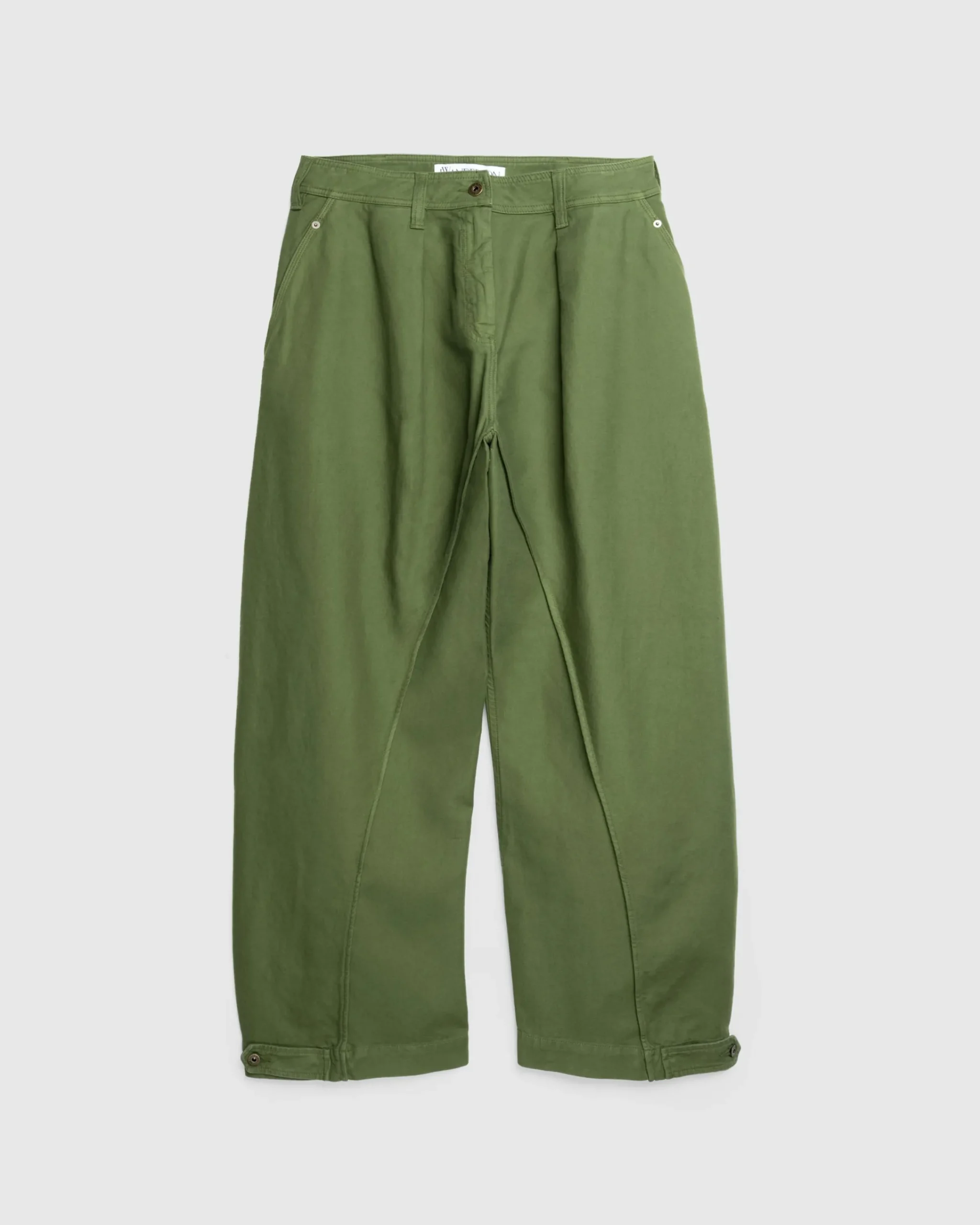 J.W. Anderson Twisted Seam Trousers Dark Green- Pants