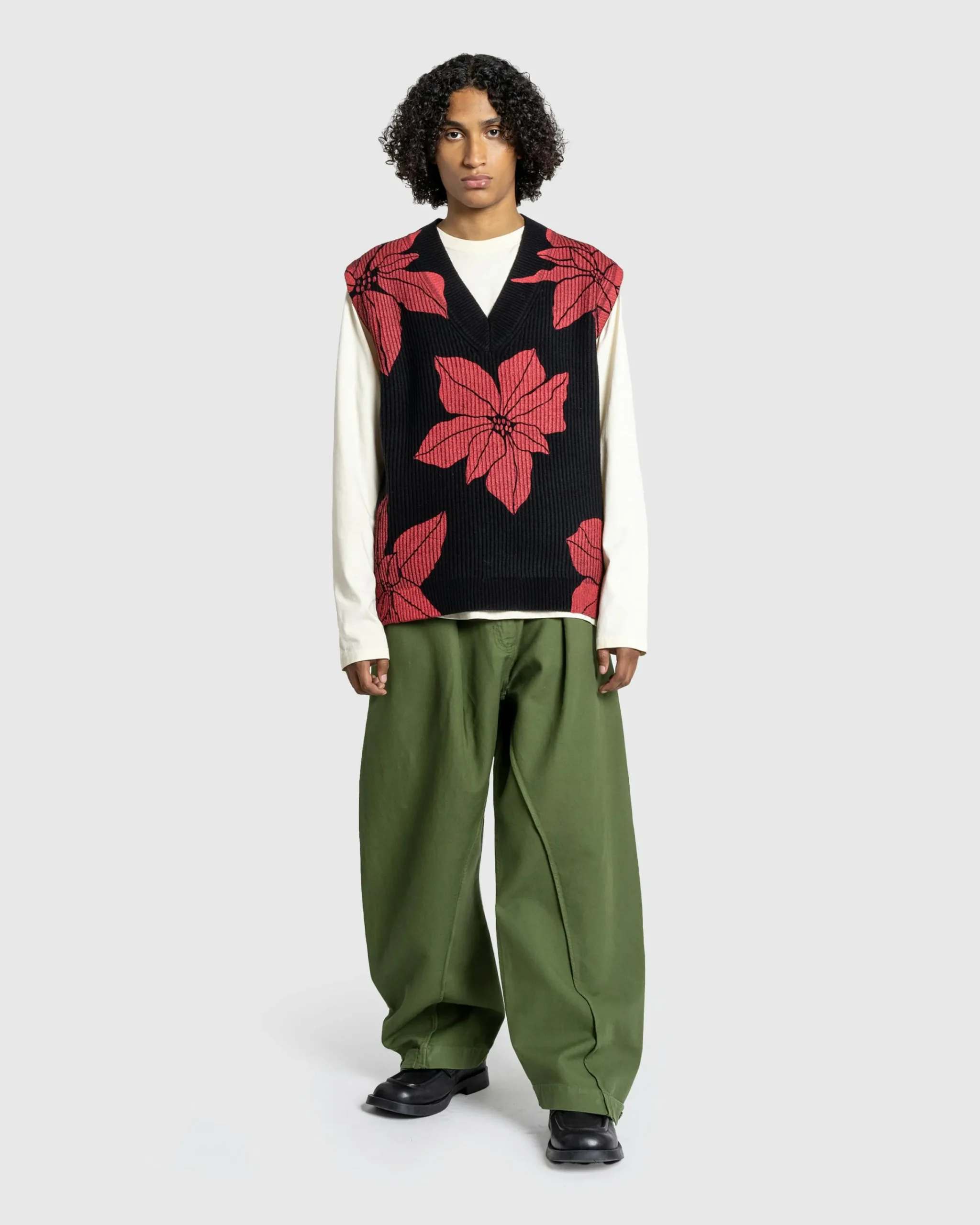 J.W. Anderson Twisted Seam Trousers Dark Green- Pants